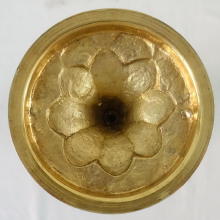 Solid silver gilt antique French Gothic Chalice.